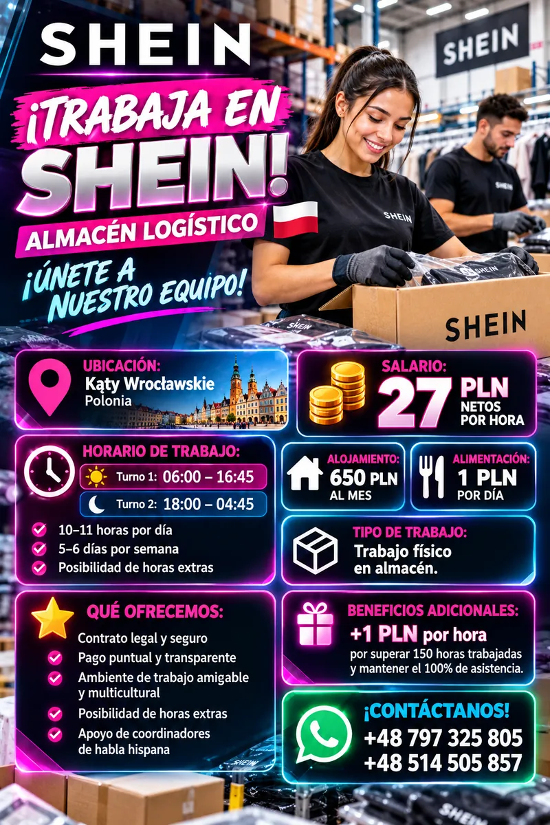 Almacén logístico — SHEIN — Kąty Wrocławskie (cerca de Wrocław)
