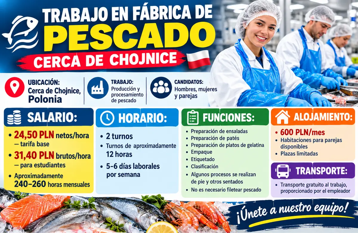 Fábrica de procesamiento de pescado — Chojnice y alrededores